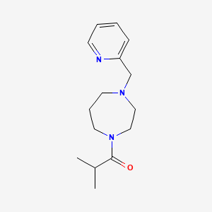 molecular formula C15H23N3O B7548834 1-Isobutyryl-4-(pyridin-2-ylmethyl)-1,4-diazepane 