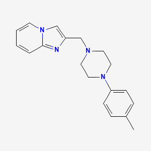 molecular formula C19H22N4 B7548841 2-{[4-(4-Methylphenyl)piperazino]methyl}imidazo[1,2-a]pyridine 