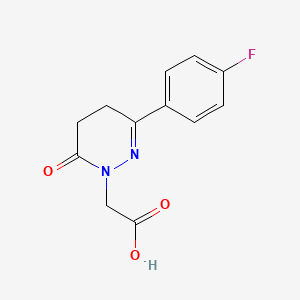 1,4,5,6-Tetrahydro-6-oxo-3-(4-fluorophenyl)pyridazine-1-acetic acid