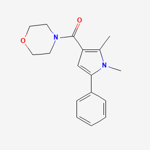 molecular formula C17H20N2O2 B7548904 (1,2-dimethyl-5-phenyl-1H-pyrrol-3-yl)(morpholino)methanone 