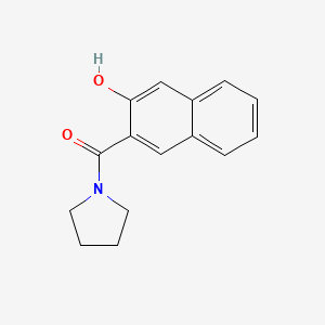 molecular formula C15H15NO2 B7549000 3-(Pyrrolidin-1-ylcarbonyl)-2-naphthol 
