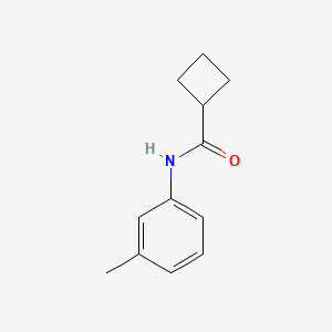 molecular formula C12H15NO B7549038 Cyclobutanecarboxamide, N-(3-methylphenyl)- 
