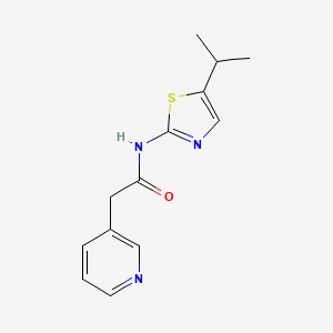 molecular formula C13H15N3OS B7549161 N-(5-Isopropyl-thiazol-2-YL)-2-pyridin-3-YL-acetamide 
