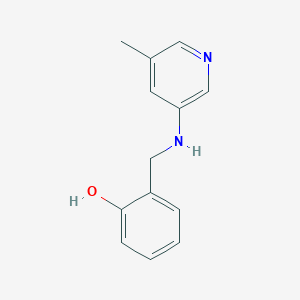 molecular formula C13H14N2O B7549190 2-[[(5-Methylpyridin-3-yl)amino]methyl]phenol 