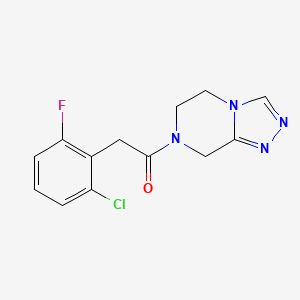 2-(2-chloro-6-fluorophenyl)-1-[5,6-dihydro[1,2,4]triazolo[4,3-a]pyrazin-7(8H)-yl]-1-ethanone