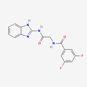 N-[2-(1H-benzimidazol-2-ylamino)-2-oxoethyl]-3,5-difluorobenzamide
