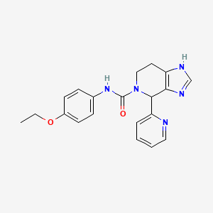 molecular formula C20H21N5O2 B7549267 N-(4-ethoxyphenyl)-4-(2-pyridyl)-1,4,6,7-tetrahydro-5H-imidazo[4,5-c]pyridine-5-carboxamide 