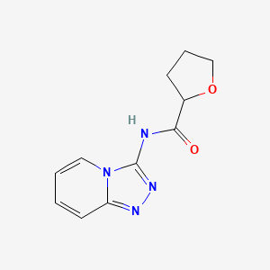 N-([1,2,4]triazolo[4,3-a]pyridin-3-yl)oxolane-2-carboxamide