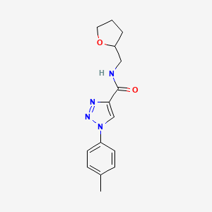 1-(4-methylphenyl)-N-(tetrahydrofuran-2-ylmethyl)-1H-1,2,3-triazole-4-carboxamide