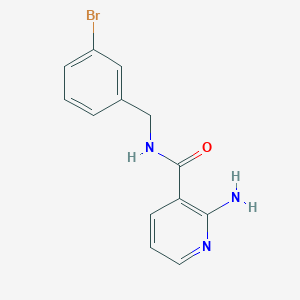 molecular formula C13H12BrN3O B7549284 2-amino-N-(3-bromobenzyl)pyridine-3-carboxamide 