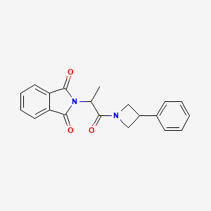 2-[1-oxo-1-(3-phenylazetidin-1-yl)propan-2-yl]-1H-isoindole-1,3(2H)-dione