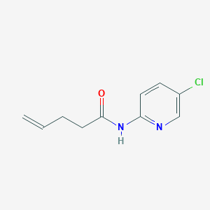 molecular formula C10H11ClN2O B7549299 N-(5-chloropyridin-2-yl)pent-4-enamide 