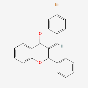 (3Z)-3-[(4-bromophenyl)methylidene]-2-phenylchromen-4-one