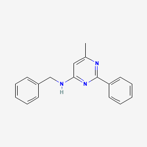 N-Benzyl-(6-methyl-2-phenylpyrimidin-4-yl)-amine