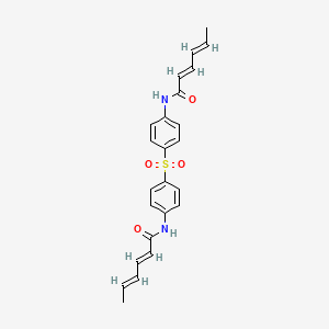 (2E,4E,2'E,4'E)-N,N'-(sulfonyldibenzene-4,1-diyl)bishexa-2,4-dienamide