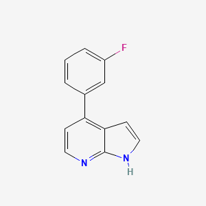 molecular formula C13H9FN2 B7549395 4-(3-fluorophenyl)-1H-pyrrolo[2,3-b]pyridine 