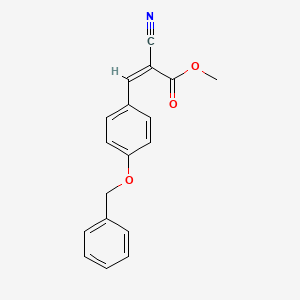 molecular formula C18H15NO3 B7549423 Methyl (2Z)-3-[4-(benzyloxy)phenyl]-2-cyanoprop-2-enoate 