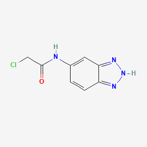 molecular formula C8H7ClN4O B7549474 N-(2H-benzotriazol-5-yl)-2-chloroacetamide 