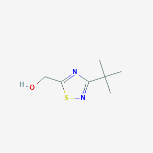 molecular formula C7H12N2OS B7549491 3-t-Butyl-5-hydroxymethyl-1,2,4-thiadiazole 