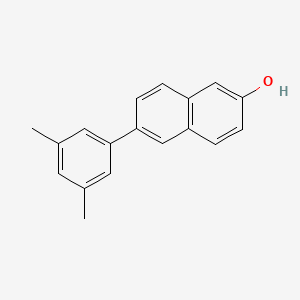 molecular formula C18H16O B7549523 6-(3,5-Dimethylphenyl)naphthalen-2-ol 