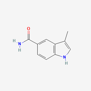 molecular formula C10H10N2O B7549537 3-Methyl-1H-indole-5-carboxamide 