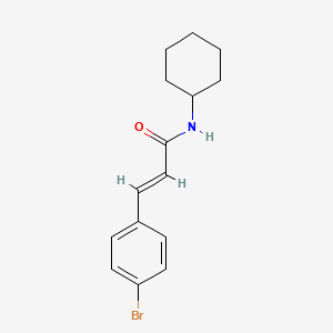 molecular formula C15H18BrNO B7549598 (2E)-3-(4-bromophenyl)-N-cyclohexylprop-2-enamide 