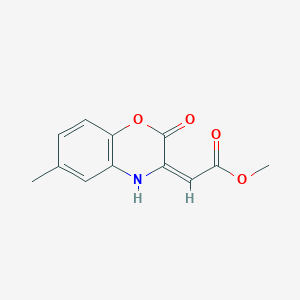 methyl (2E)-(6-methyl-2-oxo-2H-1,4-benzoxazin-3(4H)-ylidene)acetate