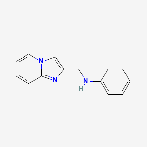 Imidazo[1,2-a]pyridine, 2-(phenylamino)methyl-