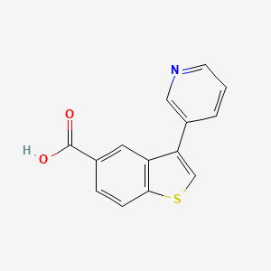3-Pyridin-3-yl-1-benzothiophene-5-carboxylic acid