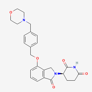 (R)-3-(4-((4-(morpholinomethyl)benzyl)-oxy)-1-oxoisoindolin-2-yl)piperidine-2,6-dione