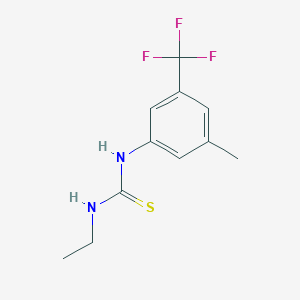 molecular formula C11H13F3N2S B7549775 1-Ethyl-3-[3-methyl-5-(trifluoromethyl)phenyl]thiourea 