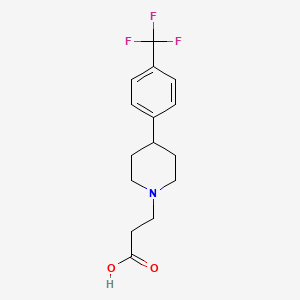 3-[4-[4-(Trifluoromethyl)phenyl]piperidin-1-yl]propanoic acid