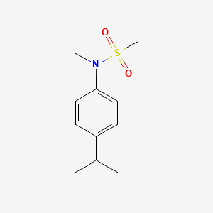 molecular formula C11H17NO2S B7549825 N-methyl-N-(4-propan-2-ylphenyl)methanesulfonamide 