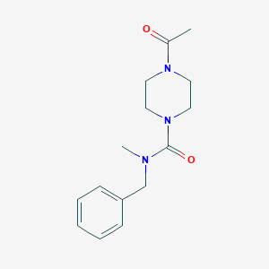 molecular formula C15H21N3O2 B7549857 4-acetyl-N-benzyl-N-methylpiperazine-1-carboxamide 