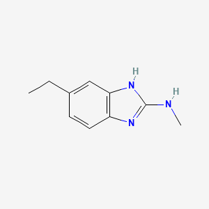 molecular formula C10H13N3 B7549905 6-ethyl-N-methyl-1H-benzimidazol-2-amine 