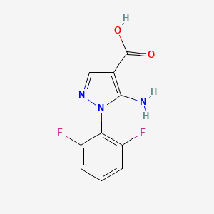 molecular formula C10H7F2N3O2 B7549946 5-Amino-1-(2,6-difluorophenyl)-1h-pyrazole-4-carboxylic acid 