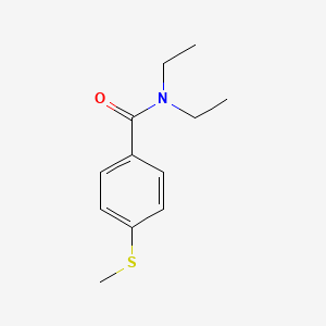 molecular formula C12H17NOS B7549968 N,N-diethyl-4-methylsulfanylbenzamide 