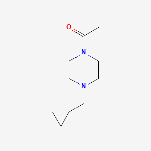 molecular formula C10H18N2O B7549973 1-[4-(Cyclopropylmethyl)piperazin-1-yl]ethanone 