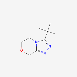 molecular formula C9H15N3O B7550035 3-tert-butyl-6,8-dihydro-5H-[1,2,4]triazolo[3,4-c][1,4]oxazine 