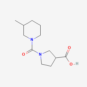molecular formula C12H20N2O3 B7550074 1-(3-Methylpiperidine-1-carbonyl)pyrrolidine-3-carboxylic acid 