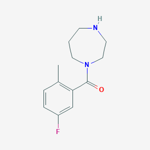 molecular formula C13H17FN2O B7550091 1,4-Diazepan-1-yl-(5-fluoro-2-methylphenyl)methanone 