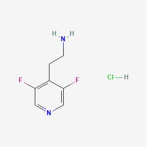 molecular formula C7H9ClF2N2 B7550101 2-(3,5-Difluoropyridin-4-yl)ethan-1-amine hydrochloride 