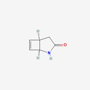 molecular formula C6H7NO B7550151 (1beta,5beta)-2-Azabicyclo[3.2.0]hepta-6-ene-3-one 