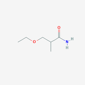 molecular formula C6H13NO2 B7550154 2-Methyl-3-ethoxypropionamide 