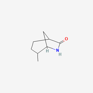 molecular formula C8H13NO B7550157 4-Methyl-6-azabicyclo[3.2.1]octan-7-one 