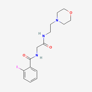 2-iodo-N-[2-(2-morpholin-4-ylethylamino)-2-oxoethyl]benzamide