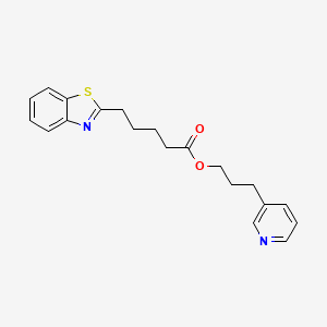 3-Pyridin-3-ylpropyl 5-(1,3-benzothiazol-2-yl)pentanoate