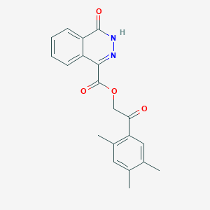 molecular formula C20H18N2O4 B7550305 [2-oxo-2-(2,4,5-trimethylphenyl)ethyl] 4-oxo-3H-phthalazine-1-carboxylate 