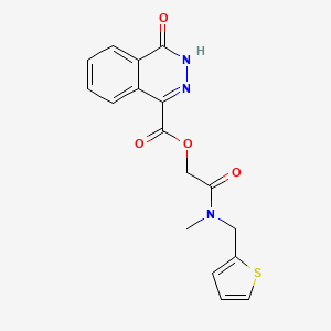 molecular formula C17H15N3O4S B7550307 [2-[methyl(thiophen-2-ylmethyl)amino]-2-oxoethyl] 4-oxo-3H-phthalazine-1-carboxylate 
