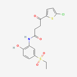 4-(5-chlorothiophen-2-yl)-N-(5-ethylsulfonyl-2-hydroxyphenyl)-4-oxobutanamide